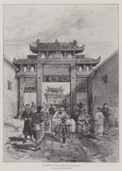 The Germans in China, Street Scene in Kiao-Chau
